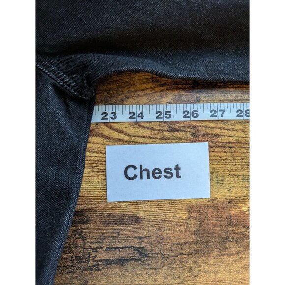 Madewell Womens Oversized Jean Jacket Medium Black Lunar Trucker 100% Cotton - Picture 6 of 8